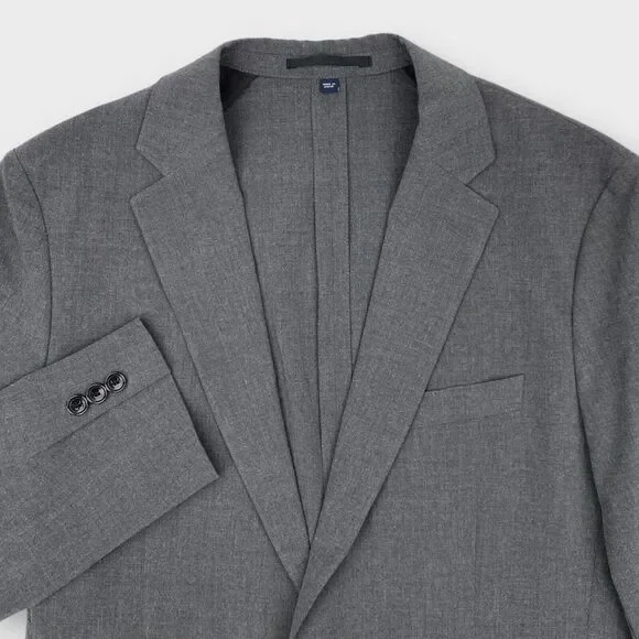 $498 J Crew Thompson Blazer Mens 40L Slim Chore Jacket Gray Melange Stretch '22